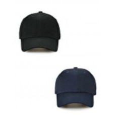 Unisex Ayarlanabilir Spor Kep Hat Şapka 2'li Siyah-Lacivert